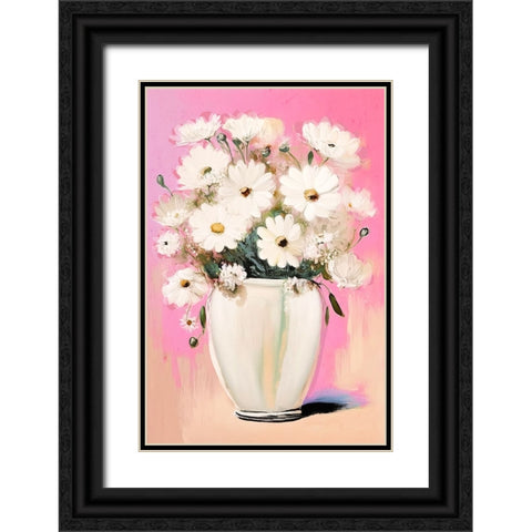 Margarites Black Ornate Wood Framed Art Print with Double Matting by Treechild