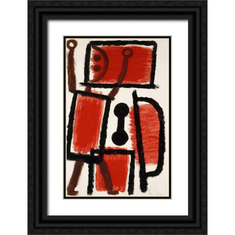 Locksmith 1940 Black Ornate Wood Framed Art Print with Double Matting by Pictufy