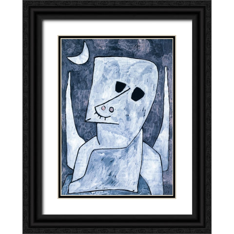 Angel Applicant 1939 Black Ornate Wood Framed Art Print with Double Matting by Pictufy