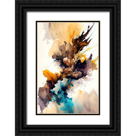 Autumn Hues Black Ornate Wood Framed Art Print with Double Matting by Mauro