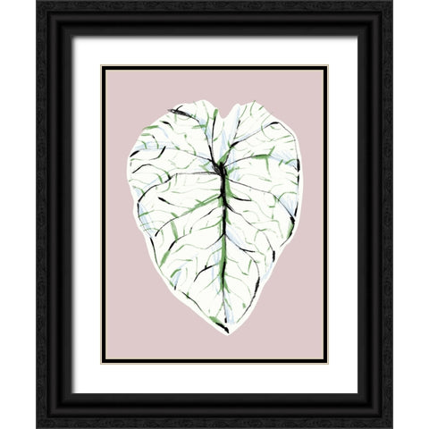 Alocasia Melo Light Black Ornate Wood Framed Art Print with Double Matting by Gulina, Francesco