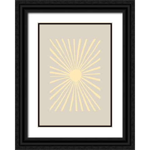 Sun Kissed Black Ornate Wood Framed Art Print with Double Matting by Pictufy Studio