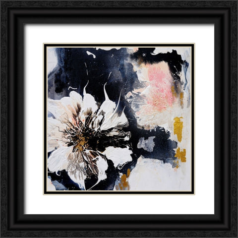 Dalie Black Ornate Wood Framed Art Print with Double Matting by Wattre, Francoise