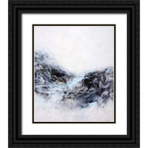 Ebb and Flow Black Ornate Wood Framed Art Print with Double Matting by Wattre, Francoise