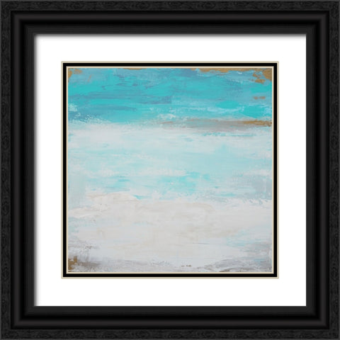 Smooth Sea 2 Black Ornate Wood Framed Art Print with Double Matting by Wattre, Francoise