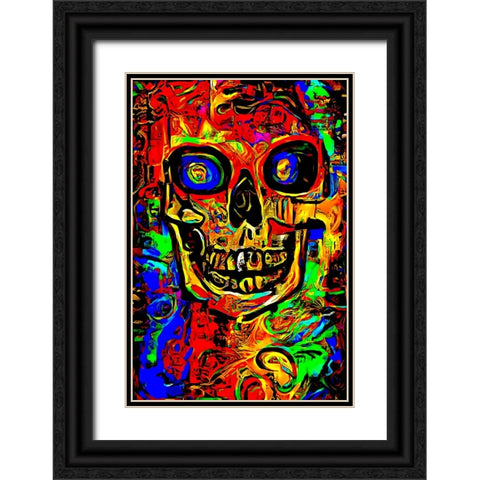 End Black Ornate Wood Framed Art Print with Double Matting by Baco, Velibor