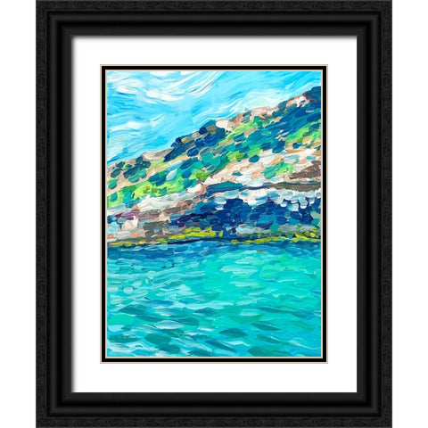 Palma Black Ornate Wood Framed Art Print with Double Matting by Key and Sea