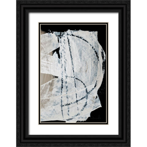 Mind No2 Black Ornate Wood Framed Art Print with Double Matting by Hobday, Dan