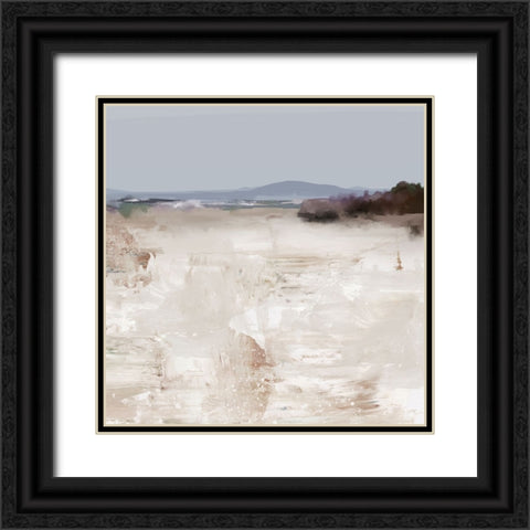 Stream Black Ornate Wood Framed Art Print with Double Matting by Hobday, Dan