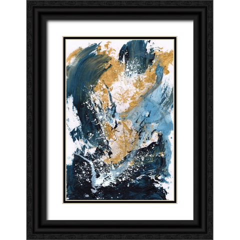 Golden Sea Black Ornate Wood Framed Art Print with Double Matting by Hobday, Dan