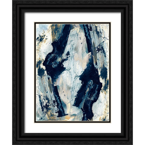 Glacier Black Ornate Wood Framed Art Print with Double Matting by Hobday, Dan