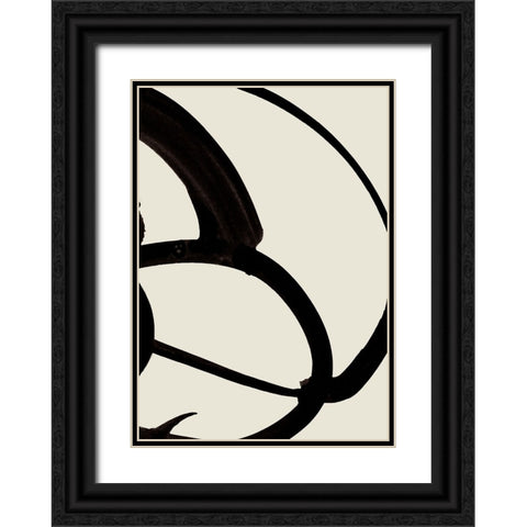 Atienne No2 Black Ornate Wood Framed Art Print with Double Matting by Hobday, Dan