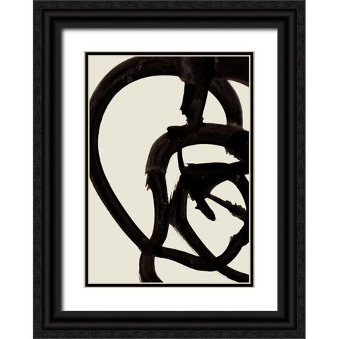Atienne Black Ornate Wood Framed Art Print with Double Matting by Hobday, Dan