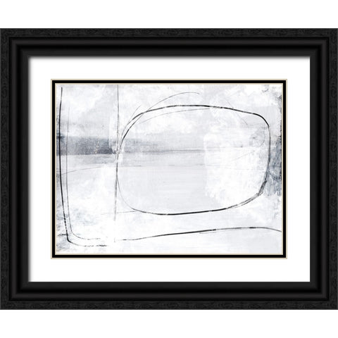 Mood Black Ornate Wood Framed Art Print with Double Matting by Hobday, Dan