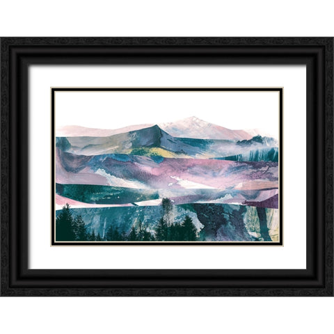 Views Black Ornate Wood Framed Art Print with Double Matting by Hobday, Dan