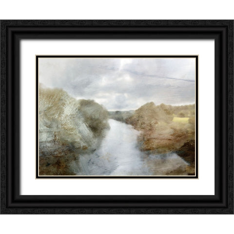 River Black Ornate Wood Framed Art Print with Double Matting by Hobday, Dan