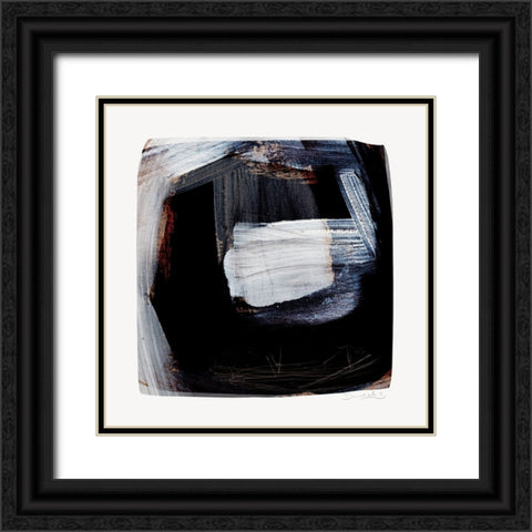 Trapped Black Ornate Wood Framed Art Print with Double Matting by Hobday, Dan