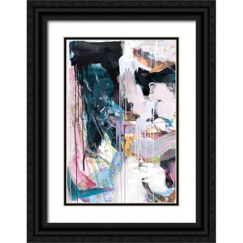 Statement No2 Black Ornate Wood Framed Art Print with Double Matting by Hobday, Dan