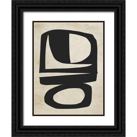 Chance Black Ornate Wood Framed Art Print with Double Matting by Hobday, Dan