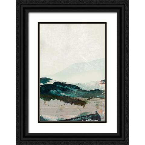 Mountains No2 Black Ornate Wood Framed Art Print with Double Matting by Hobday, Dan