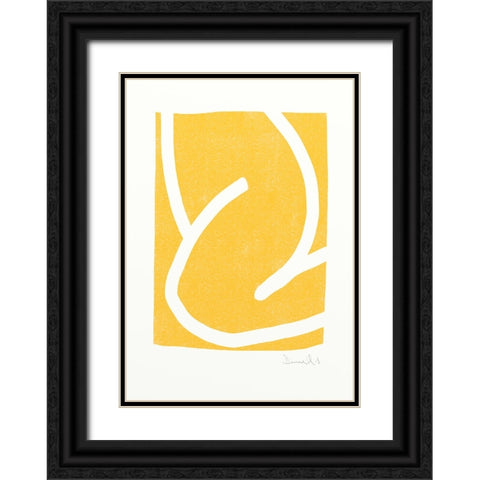 Mellow Black Ornate Wood Framed Art Print with Double Matting by Hobday, Dan