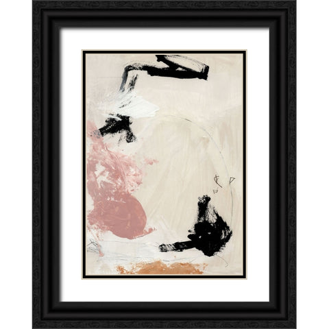 Ballet Black Ornate Wood Framed Art Print with Double Matting by Hobday, Dan