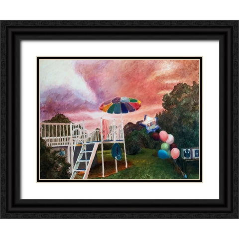 Graduation Black Ornate Wood Framed Art Print with Double Matting by Key and Sea