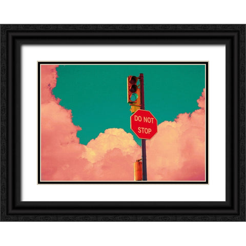 Do Not Stop Black Ornate Wood Framed Art Print with Double Matting by Murray, Dekimbe