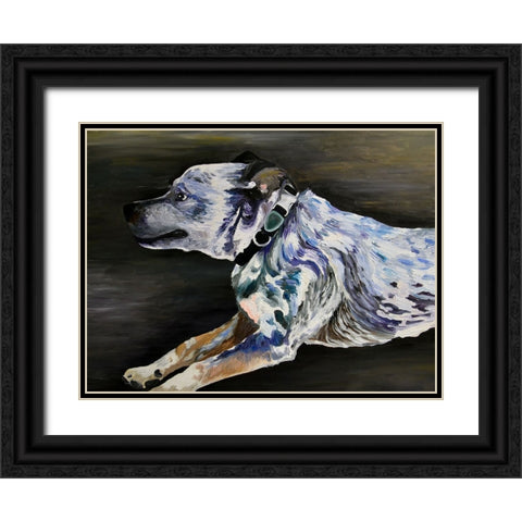 Mika Black Ornate Wood Framed Art Print with Double Matting by Key and Sea