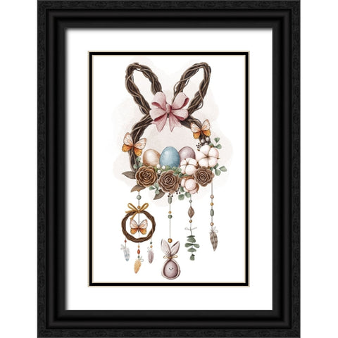 Dreamcatcher Easter Black Ornate Wood Framed Art Print with Double Matting by Thai, Xuan