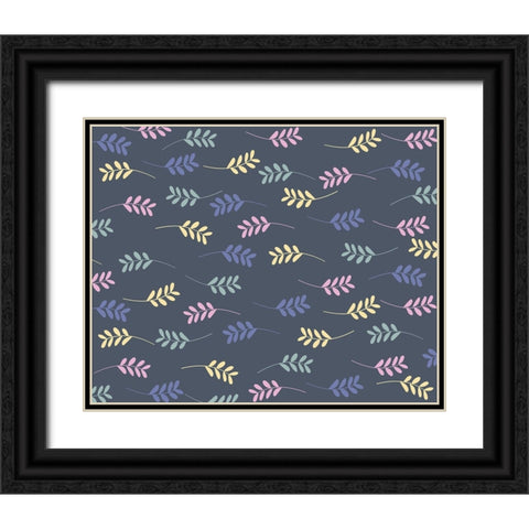 Scandi japandi flowers 3 Black Ornate Wood Framed Art Print with Double Matting by Manovski, Sarah