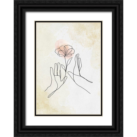 Lyonii Black Ornate Wood Framed Art Print with Double Matting by Roze, Fadil