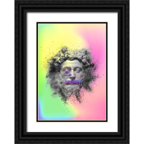 Felios Black Ornate Wood Framed Art Print with Double Matting by Roze, Fadil