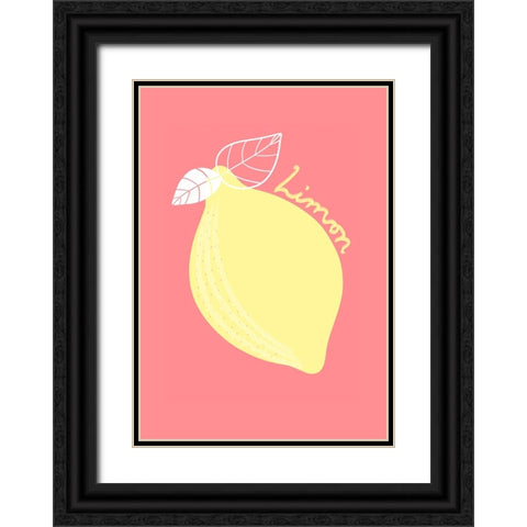 Limon Black Ornate Wood Framed Art Print with Double Matting by Fritsch, Athene