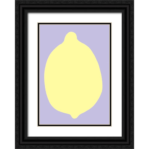 Lemon Black Ornate Wood Framed Art Print with Double Matting by Fritsch, Athene