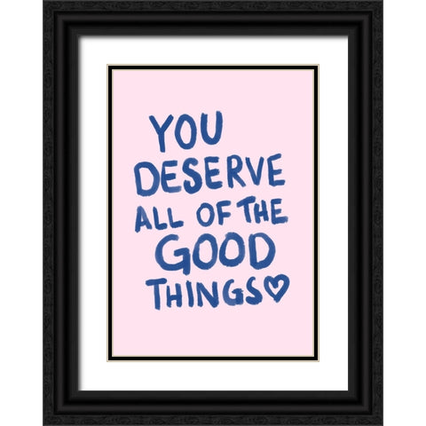 Good Things Black Ornate Wood Framed Art Print with Double Matting by Fritsch, Athene