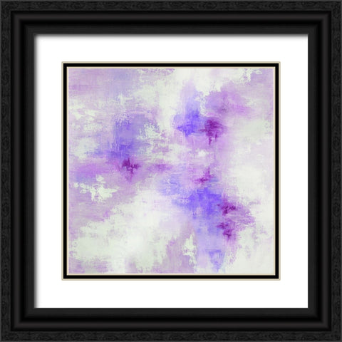 Abstract Pastels 1 Black Ornate Wood Framed Art Print with Double Matting by Storms, Alyson