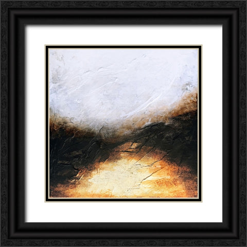Ancient Sun Black Ornate Wood Framed Art Print with Double Matting by Storms, Alyson