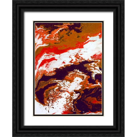 Bright Splash 2 Black Ornate Wood Framed Art Print with Double Matting by Storms, Alyson