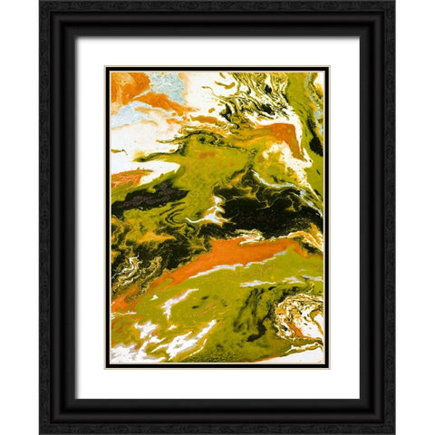 Bright Splash 3 Black Ornate Wood Framed Art Print with Double Matting by Storms, Alyson