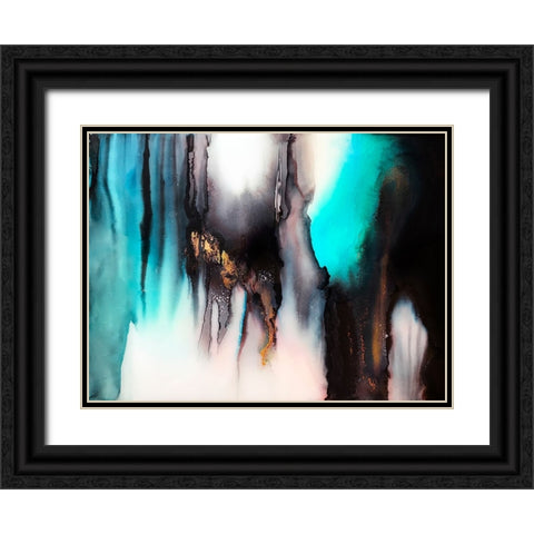 Cavern Black Ornate Wood Framed Art Print with Double Matting by Storms, Alyson