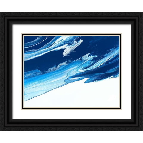 Crashing Storm Black Ornate Wood Framed Art Print with Double Matting by Storms, Alyson