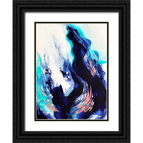 Crashing Wave Black Ornate Wood Framed Art Print with Double Matting by Storms, Alyson