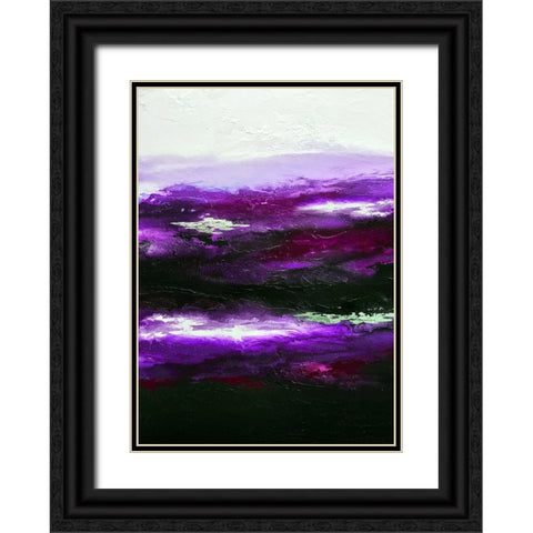 Dark Colorful Light 3 Black Ornate Wood Framed Art Print with Double Matting by Storms, Alyson