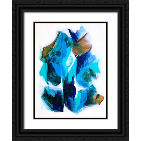 Fusion Black Ornate Wood Framed Art Print with Double Matting by Storms, Alyson