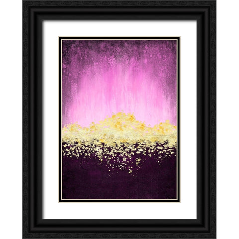 Golden Dawn Pink Black Ornate Wood Framed Art Print with Double Matting by Storms, Alyson