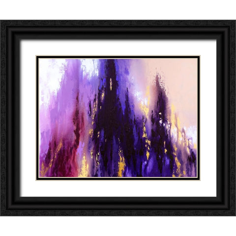 Iridescent Light Black Ornate Wood Framed Art Print with Double Matting by Storms, Alyson