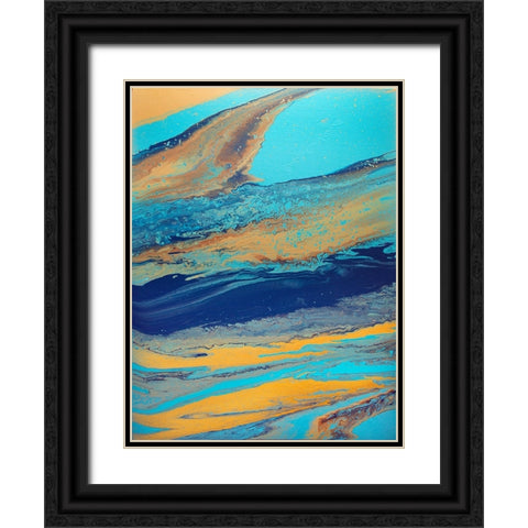 Picture Jasper Black Ornate Wood Framed Art Print with Double Matting by Storms, Alyson