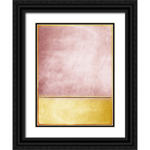 Pink and Yellow 3 Black Ornate Wood Framed Art Print with Double Matting by Storms, Alyson