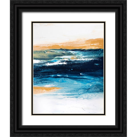 Rainbow Stripes 2 Black Ornate Wood Framed Art Print with Double Matting by Storms, Alyson